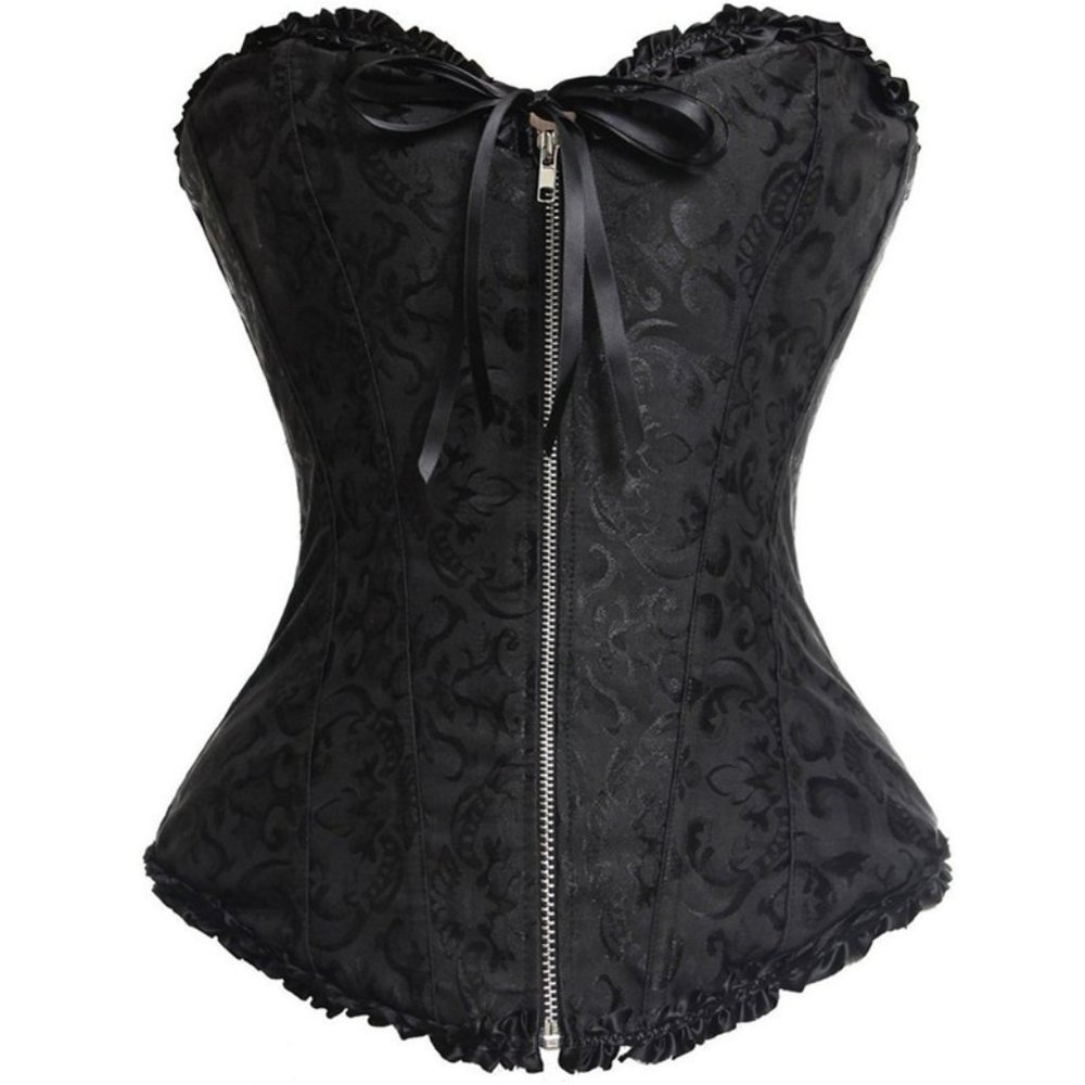 Women  Satin Lace  Sexy  Bustier  Push Up Corset